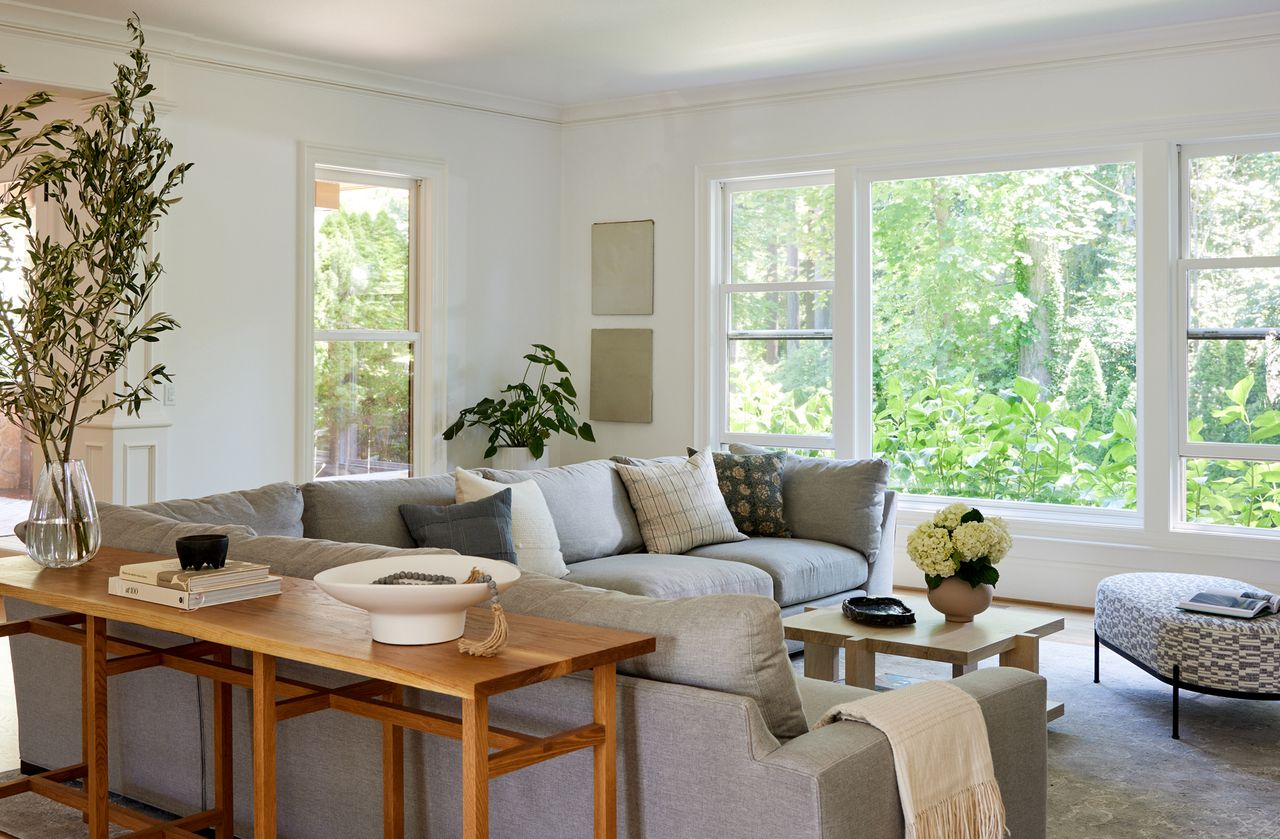 a white uncluttered living room