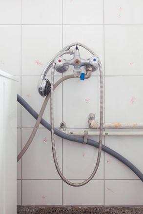 Bathroom shower hose and taps