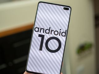 Samsung Galaxy S10 Plus Android 10 Logo