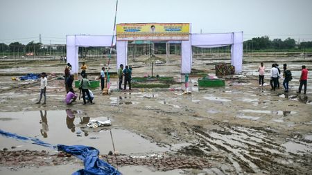 Site of deadly stampede in Hathras in India's Uttar Pradesh state