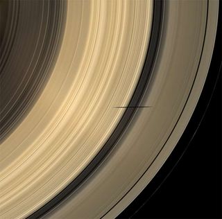 Saturn Rings Cast in Rare Light