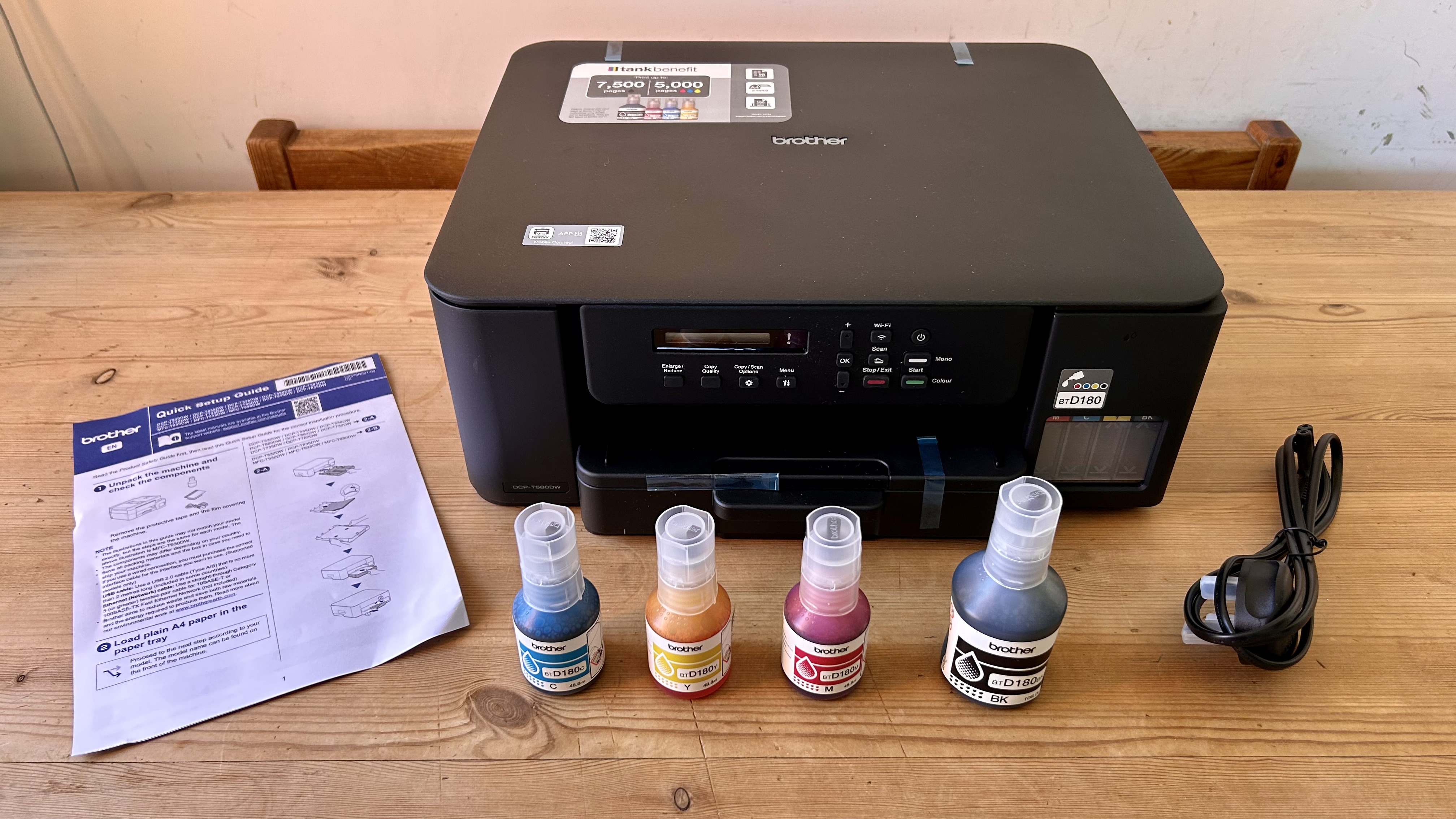 Brother DCP-T580DW during our review