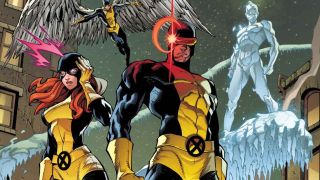 Cyclops, Jean Grey, Iceman and Angel from X-Men comics