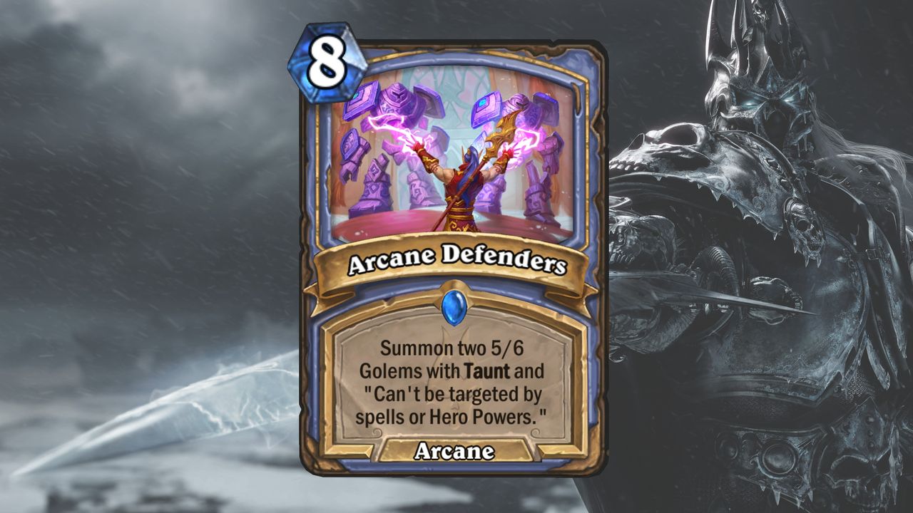 Cards and art from Hearthstone's March of the Lich King expansion.
