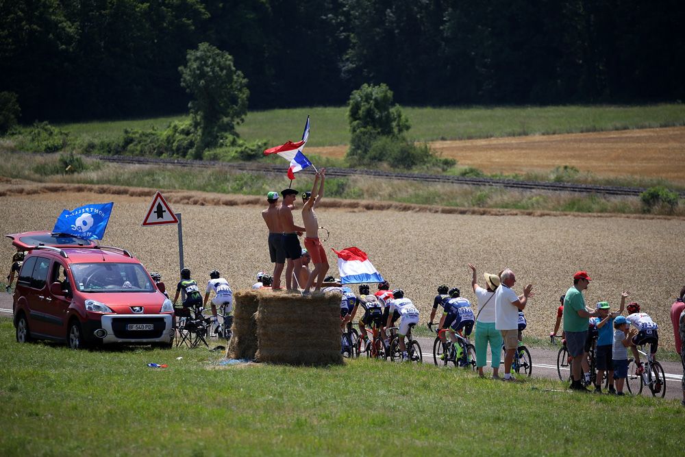 The French fans were also out in force