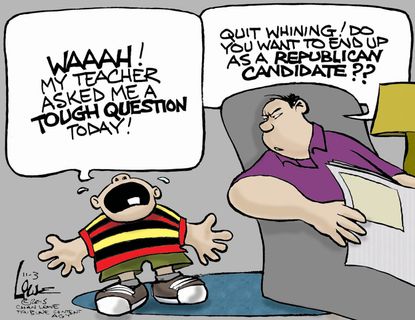 Political cartoon U.S. GOP Presidential Candidates