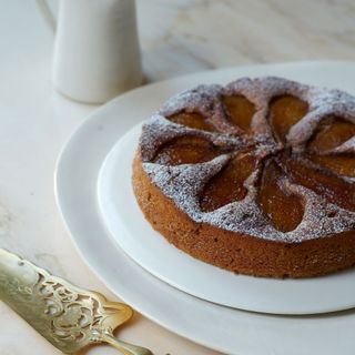 Caramelised Pear and Buckwheat Pudding Cake