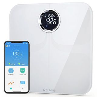 YUNMAI Premium Smart Scale - Body Fat Scale with Fitness APP & Body Composition Monitor with Extra Large Display - Works with iPhone.