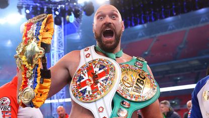 Tyson Fury retained his heavyweight titles with victory over Dillian Whyte at Wembley