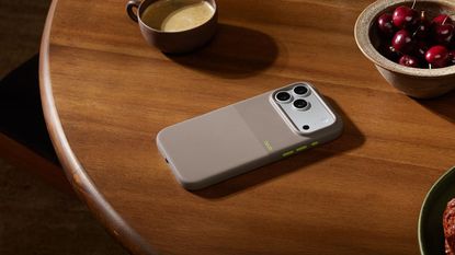 iPhone 17 Pro Max in a Beats case on a table