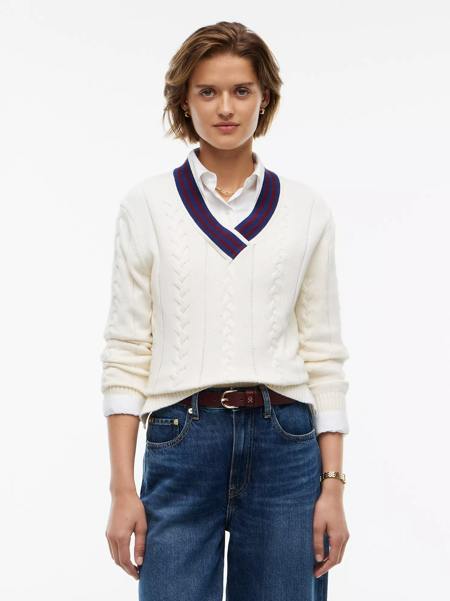 Cable Knit Cricket Sweater