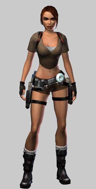 The immortal Lara Croft, the current poster girl of gaming.