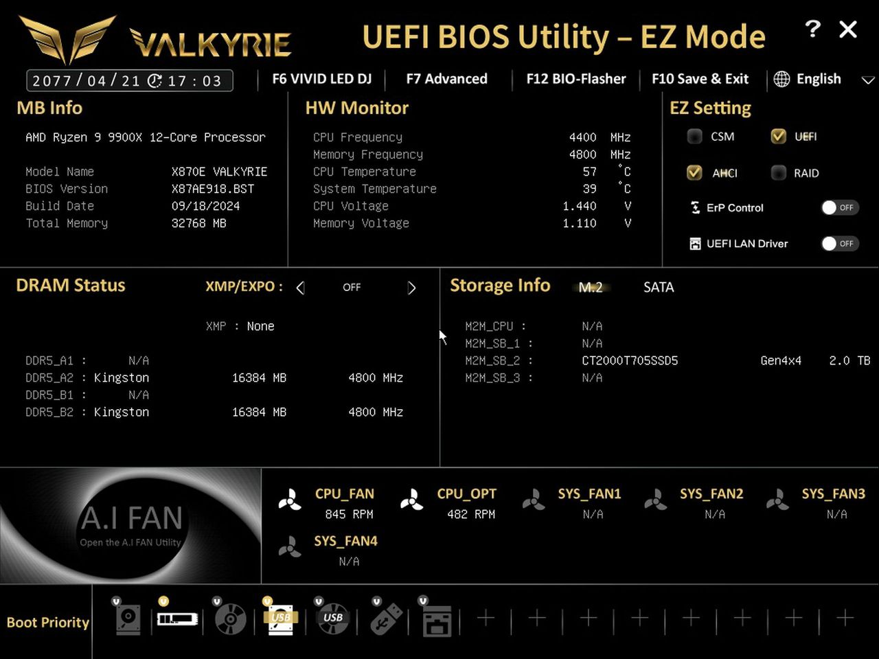 Biostar X870E Valkyrie