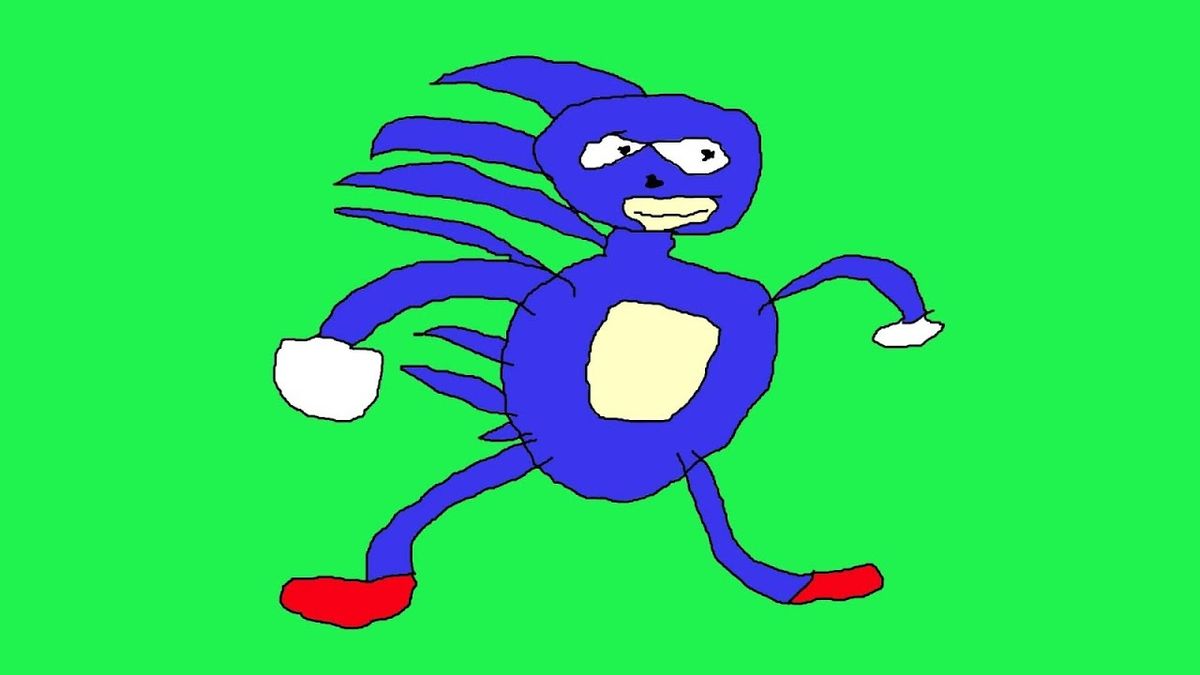 Sonic The Hedgehog Meme Drawing In Movie Easy.