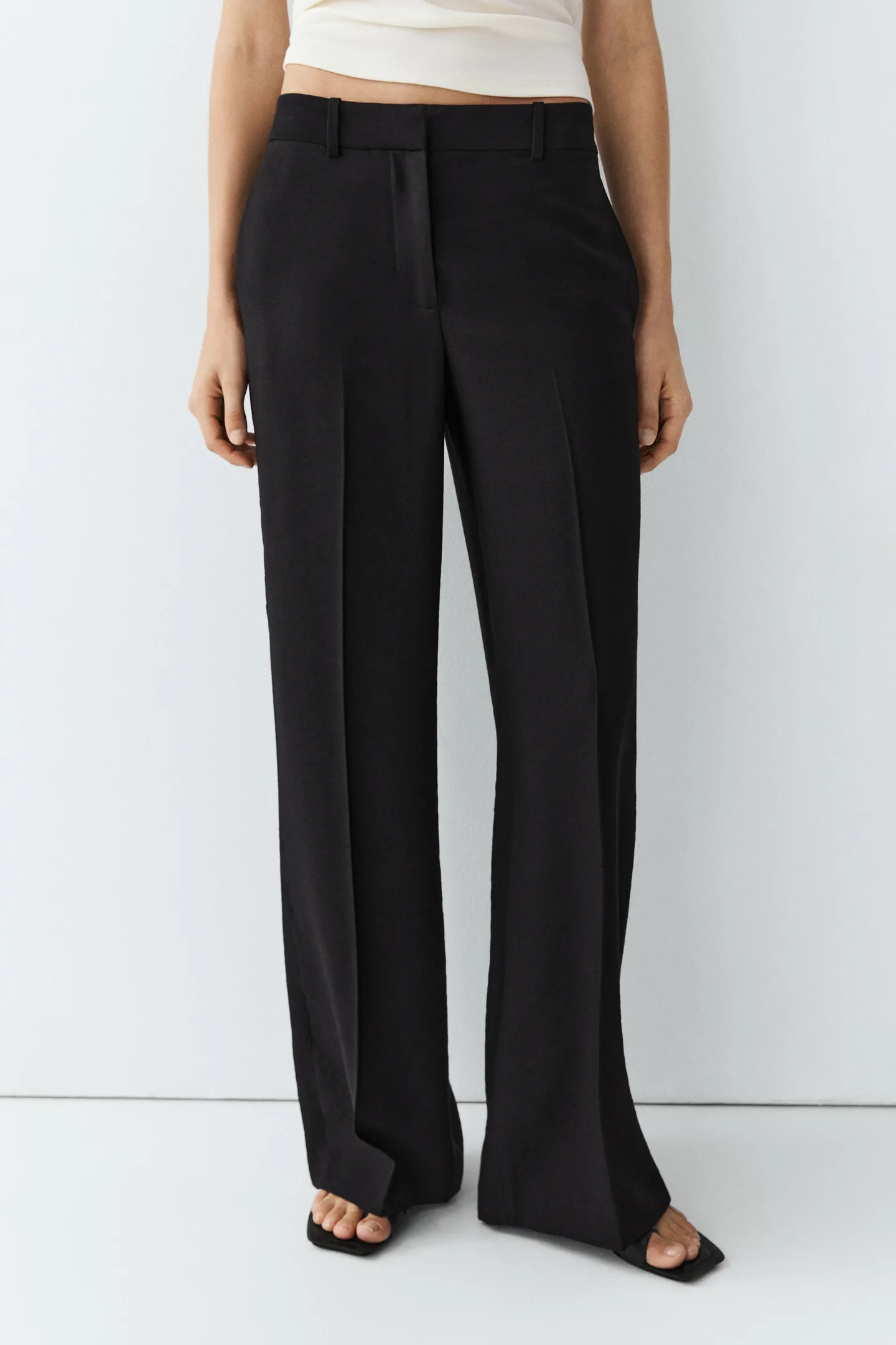 Massimo Dutti, Flowing Straight-Leg Pants