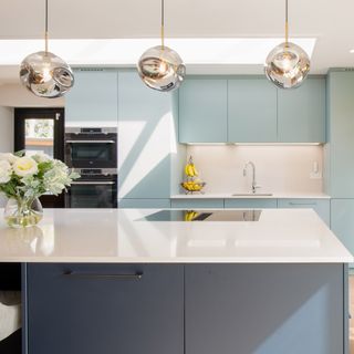 SCHMIDT grey and pale blue modern kitchen