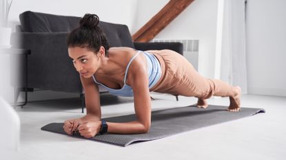 Woman doing a plank