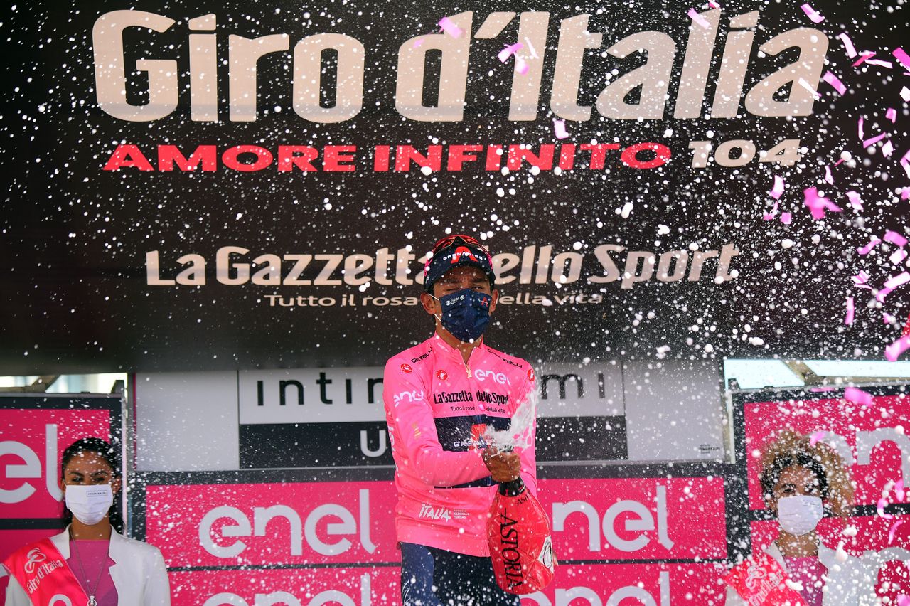 Giro d'Italia 2021 - 104th Edition - 19th stage Abbiategrasso - Alpe di Mera 166 km - 28/05/2021 - Egan Bernal (COL - Ineos Grenadiers) - photo Dario Belingheri/BettiniPhoto&Acirc;&copy;2021
