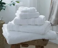  White Classic Double Border Bath Sheet