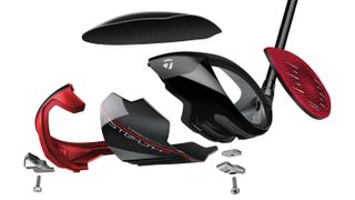 An exploded view of the TaylorMade Stealth 2 driver