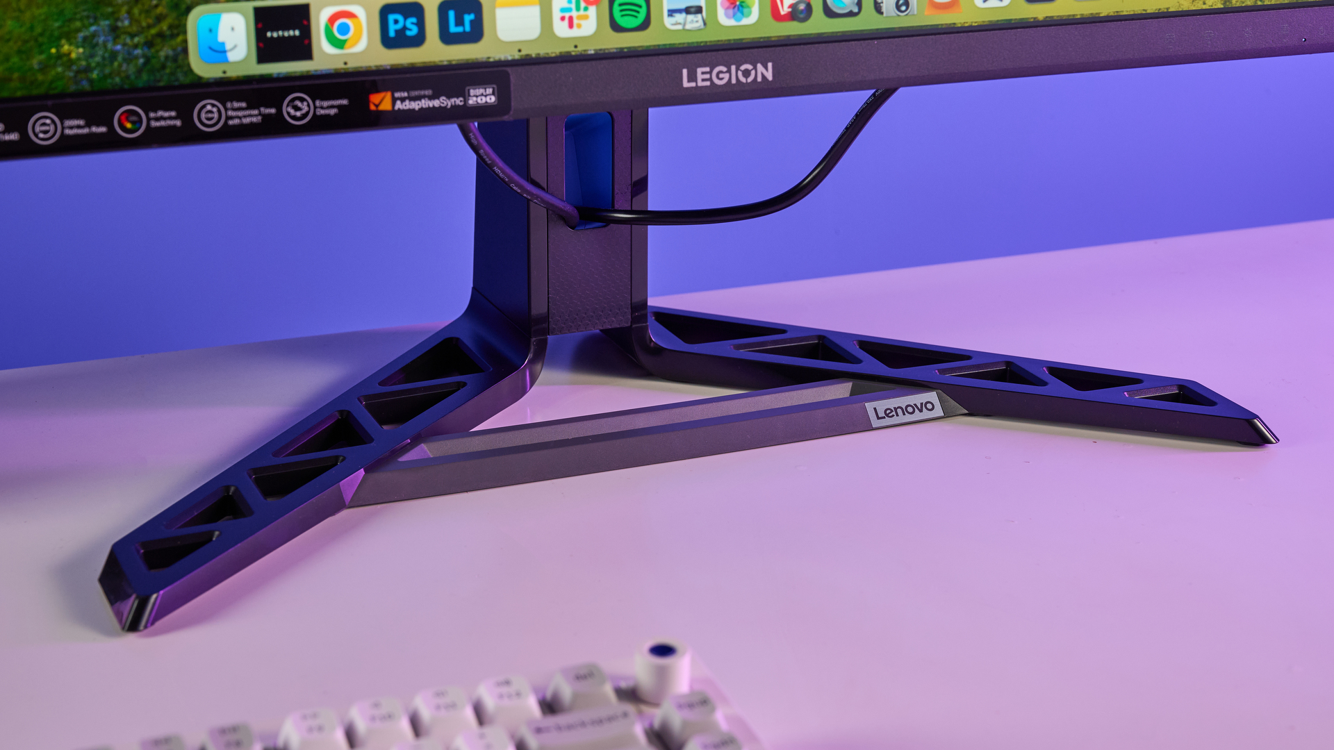 A Lenovo Legion R27qe Gen 2 gaming monitor