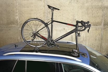 Bike Transporting Rack Car Roof-Top Mounted Suction Bicycle Holder Easy Carry 