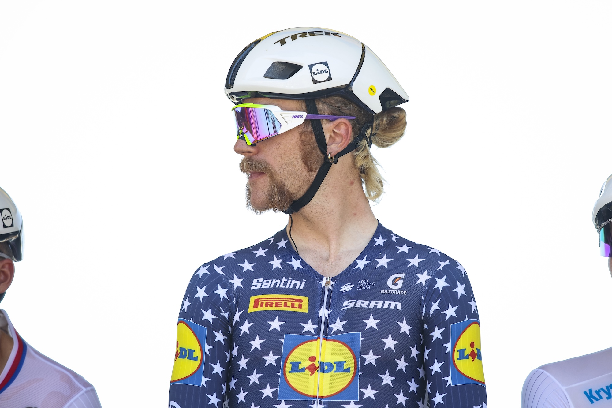 Quinn Simmons of Lidl-Trek competes during Stage 2, Tarragona to Barcelona (168.5 km), of the Tour de France 2026, UCI World Tour cycling event on July 5, 2026, in Tarragona, Spain. (Photo by Gongora/NurPhoto via Getty Images)