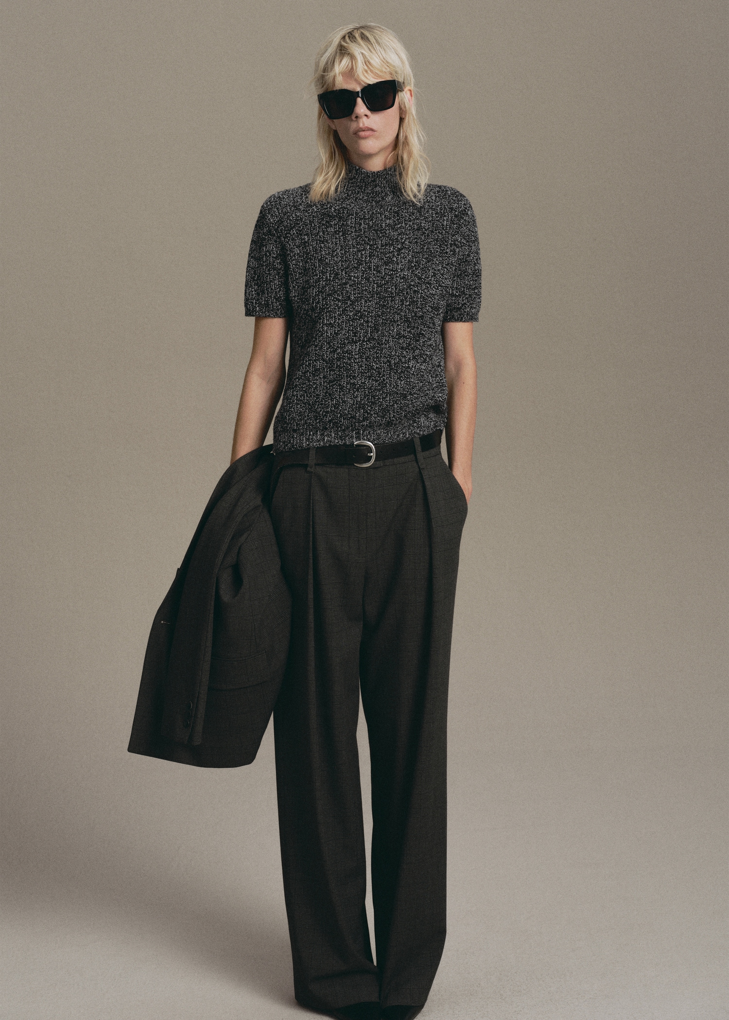 Speckled Perkins-Neck Sweater - Women | Mango United Kingdom