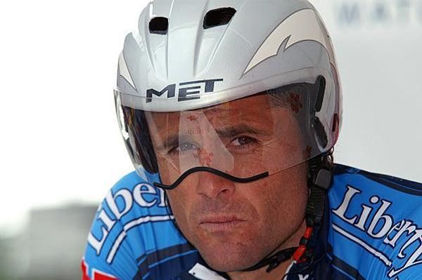 David Etxebarria (Liberty Seguros) looking a bit glum before the start of the time trial