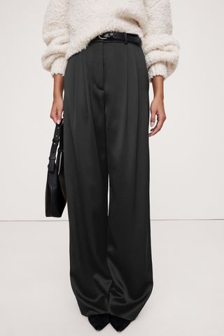 Banana Republic High-Rise Wide-Leg Italian Satin Pant