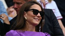 The Princess of Wales watches the men's singles finals at Wimbledon 2024 