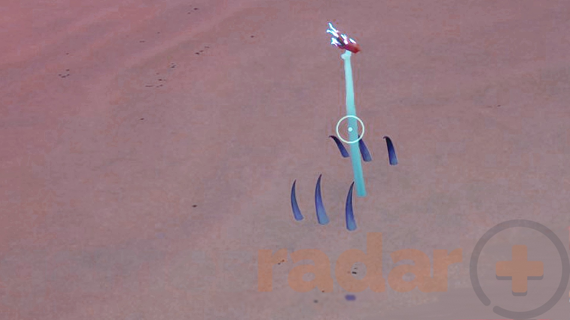 A Subnautica 2 Sandspear hides underneath the sand in the survival game.