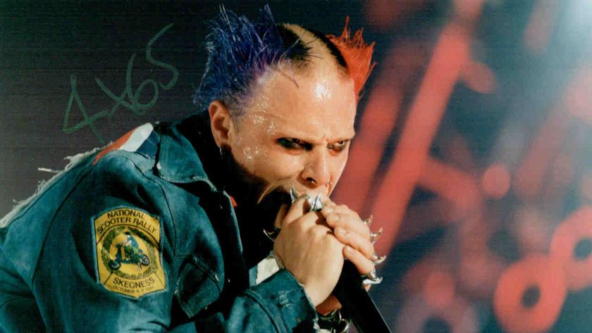 Prodigy&rsquo;s Keith Flint performing onstage