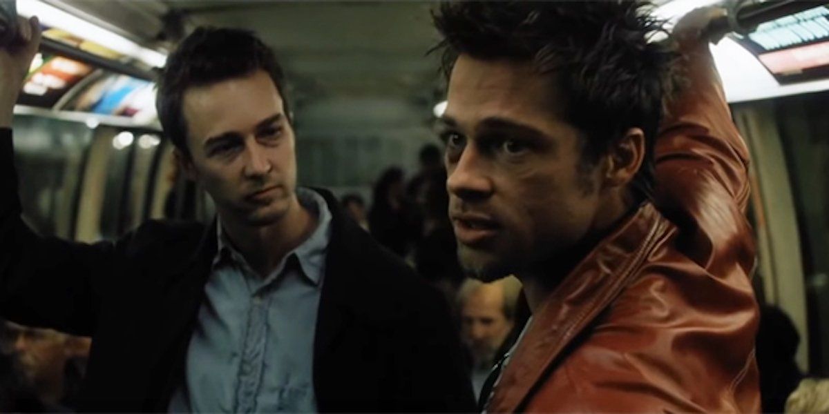 Edward Norton and Brad Pitt in Fight Club