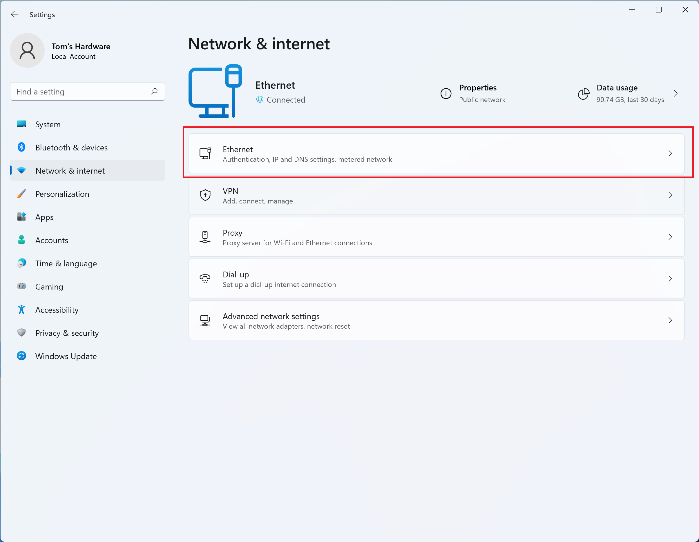 MAC Address in Windows 11