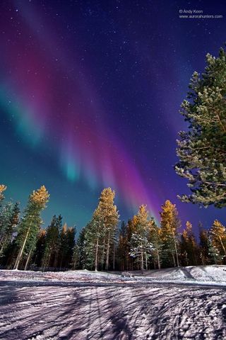 Aurora over Ivalo, Northern Lapland, Finland