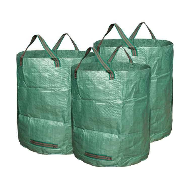 Ram&amp;reg; Heavy Duty Garden Waste Bags - 272 Litre - 3 Sacks - Industrial Handles &amp;amp; Fabric - Garden/green Waste Sacks - Reusable
