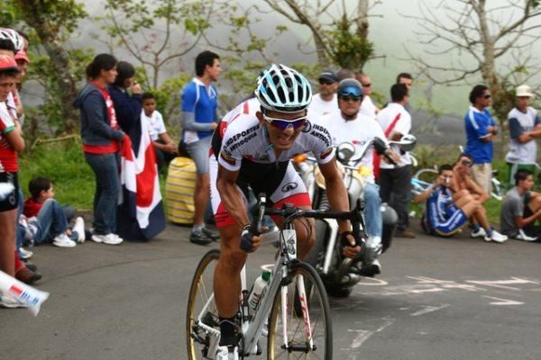 Colombia's Julian Rodas (Greatwall-Indeportes Antioquia) was at home on the mountain time trial.