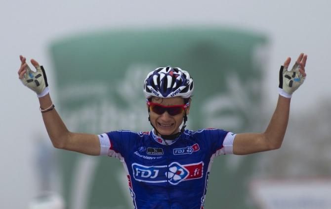 Kenny Elissonde (FDJ) held off Chris Horner to win the stage.