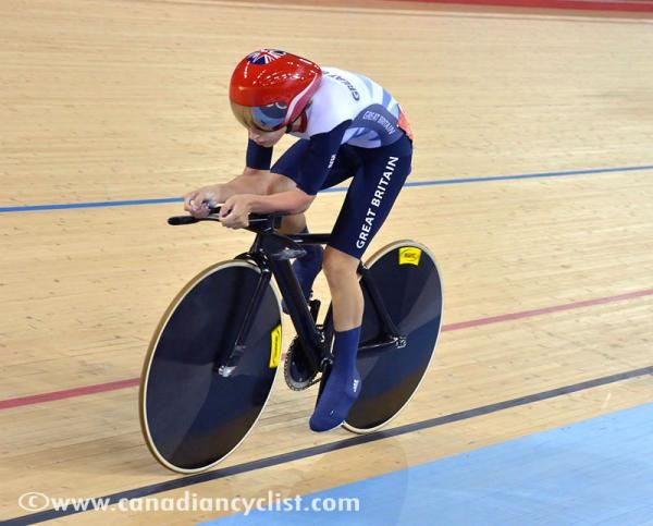 Laura Trott (Great Britain) finished 2nd in the Individual Time Trial