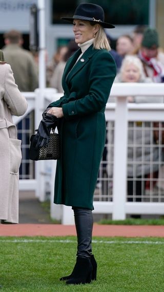Zara Tindall at Cheltenham Racecourse on December 16, 2023