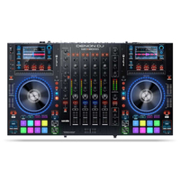 Denon MCX8000 | Connectivity: 2x USB 2.0 | Channels: 4 | Deck control: 4 | Digital connectivity: Stage LinQ
The MCX8000 from Denon DJ is the company’s flagship controller, which it proudly states is "the first true DJ hardware/software controller". Bold words, but then the specs on the 8000 are pretty impressive. Not only can this 4-deck device be used to control Serato DJ on your computer, but thanks to the inclusion of the Denon DJ Engine software, it can also operate completely standalone.&nbsp; Comparatively cheaper than other standalone controllers from leading manufacturers, the MCX8000 also includes a Stage LinQ network connection to control lighting and video.
MusicRadar score: 4/5