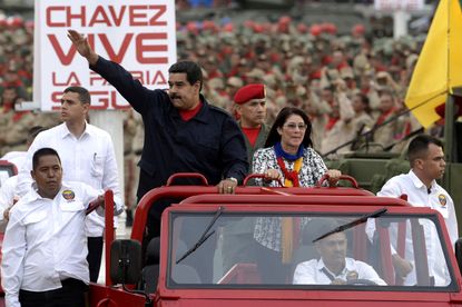Venezuelan President Nicolas Maduro and First Lady Cilia Flores
