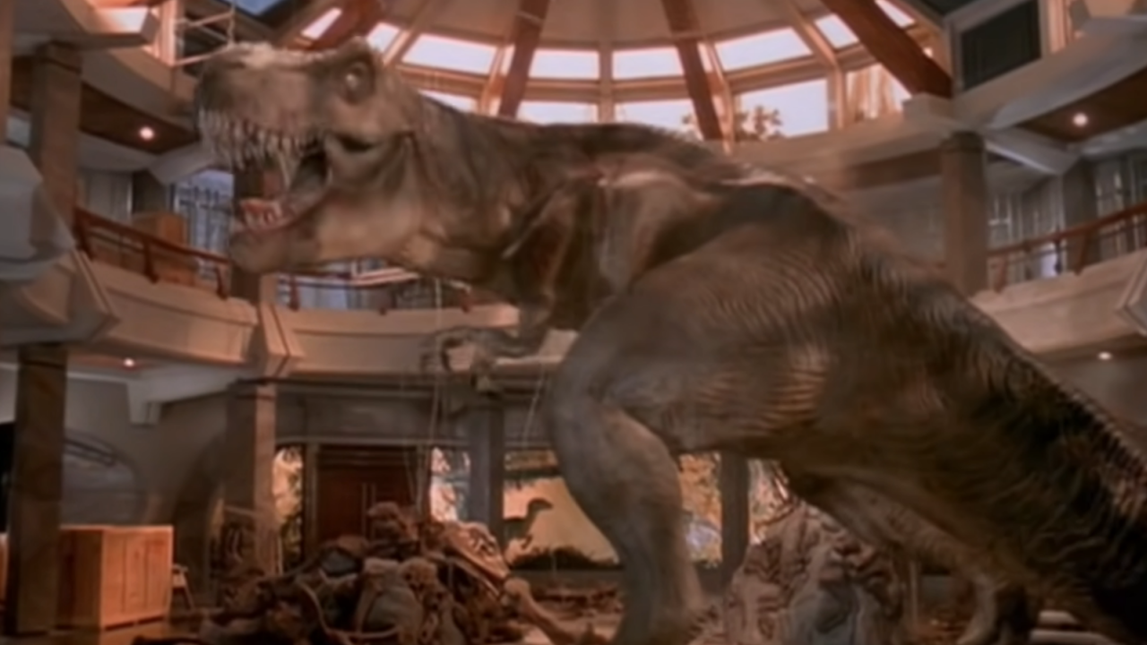 T-Rex win the fight at Jurassic Park.