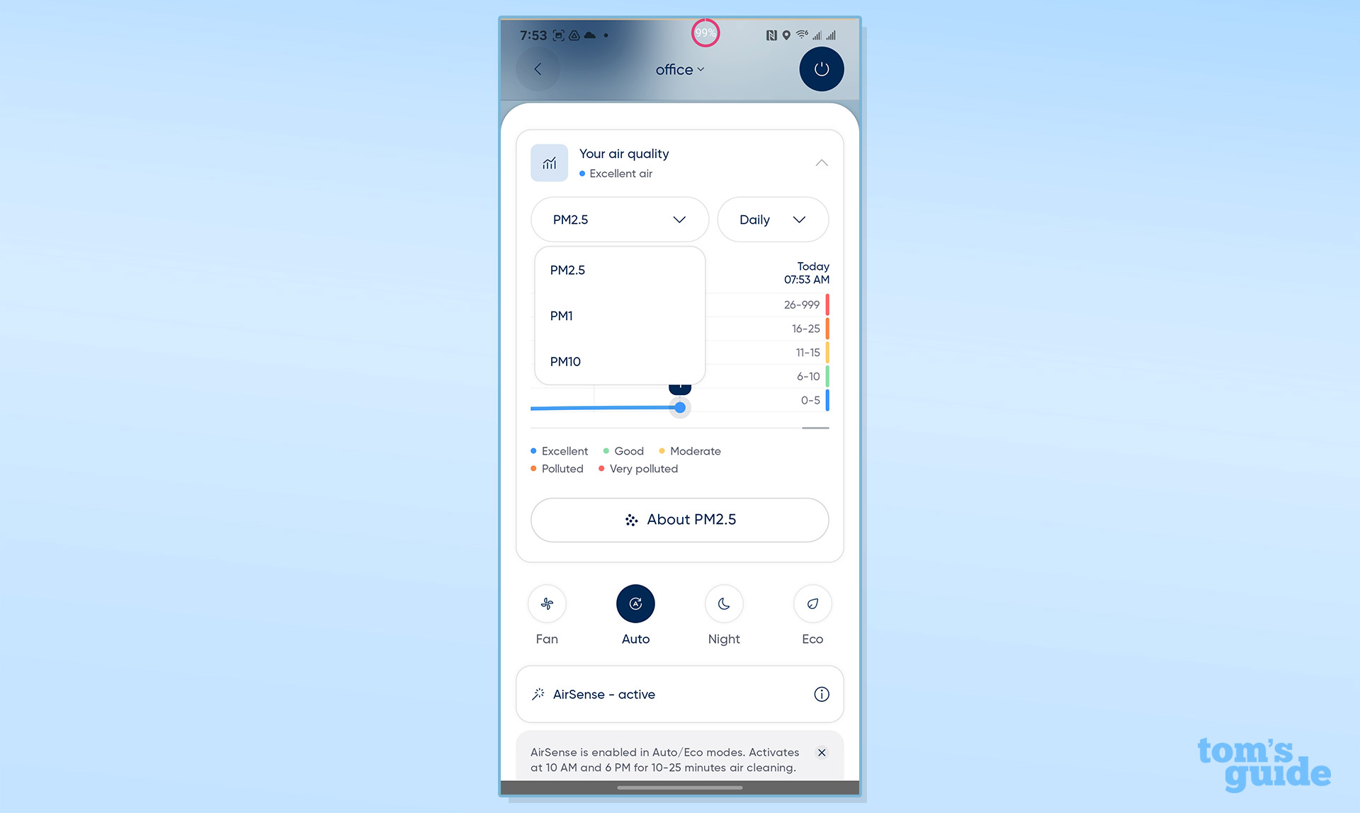 BlueAir Blue Signature app screenshots