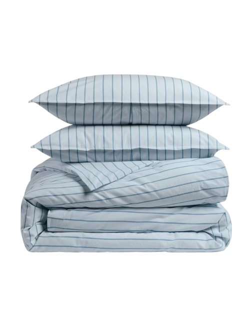 Casual Organic Cotton Wide Stripe Duvet Cover Set
