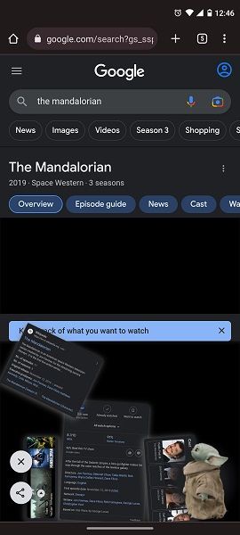 Grogu rips search elements on mobile.