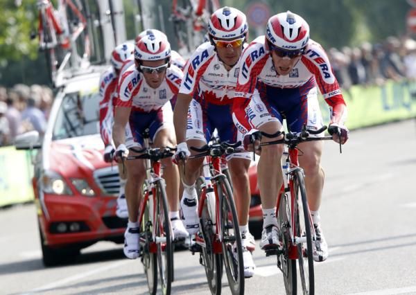 Katusha lost over a minute