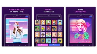 Best nft apps for iPhone: screen from the NFT Creator app