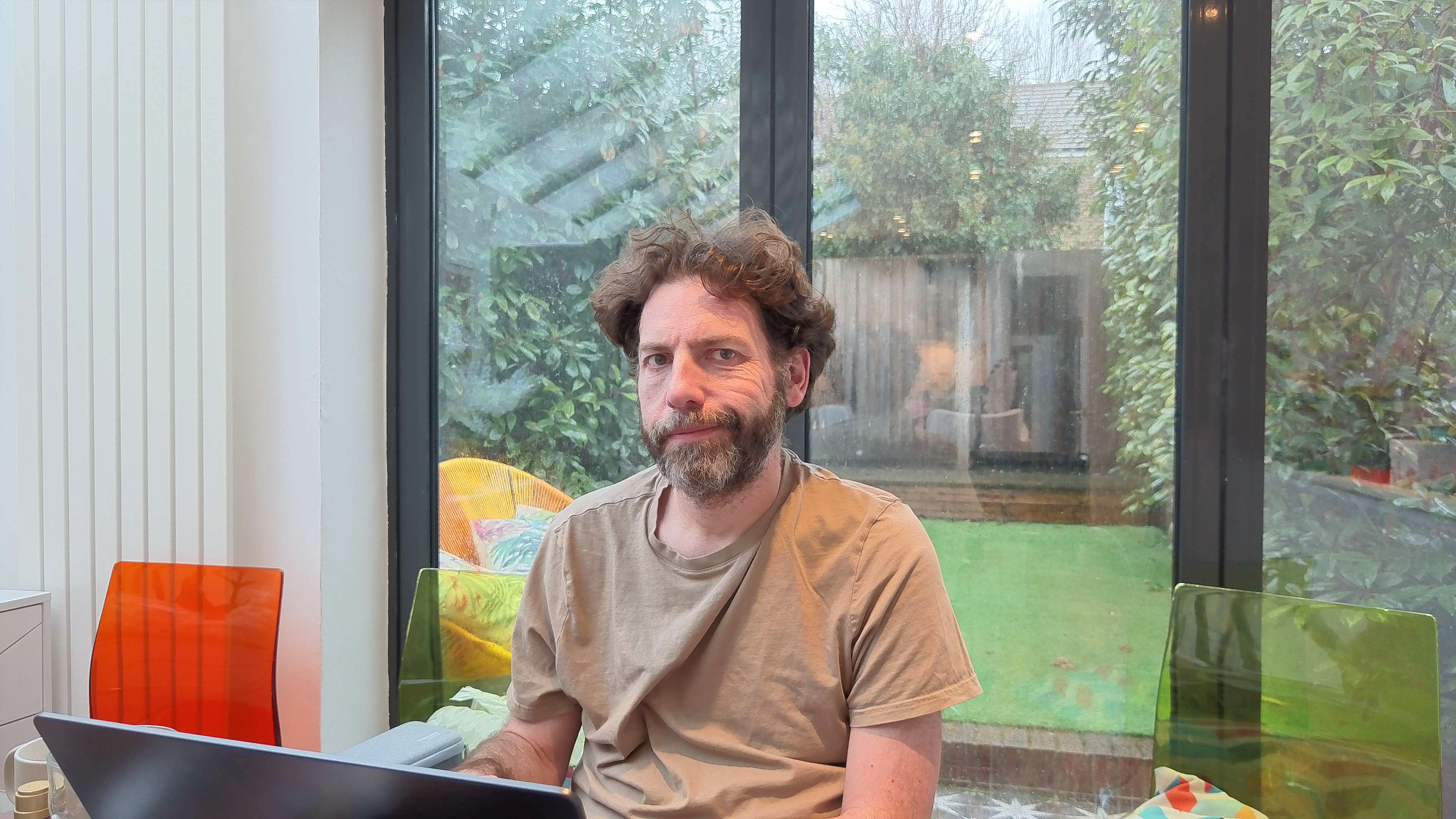 Adam Juniper photographed using Insta360 Link 2 Pro